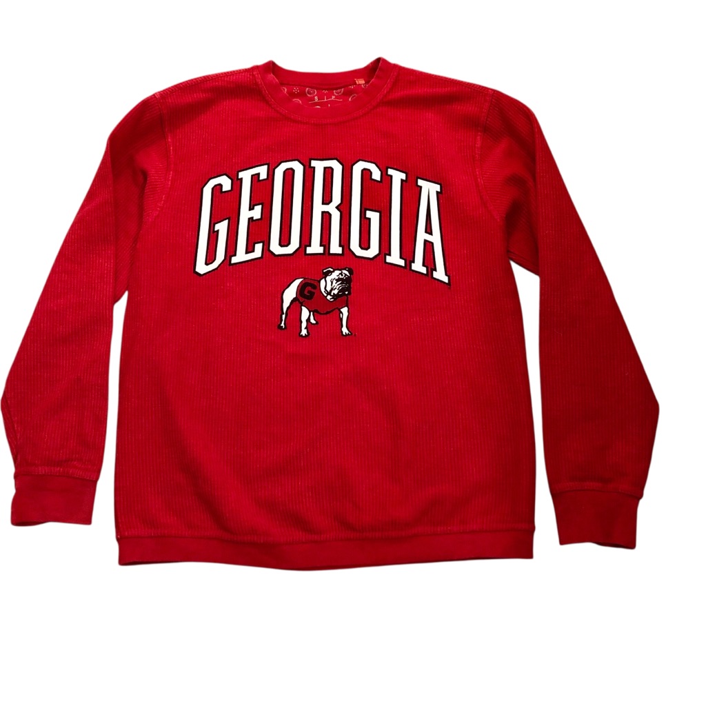 Royce Apparel Pressbox University Of Georgia Red Sweatshirt Size S